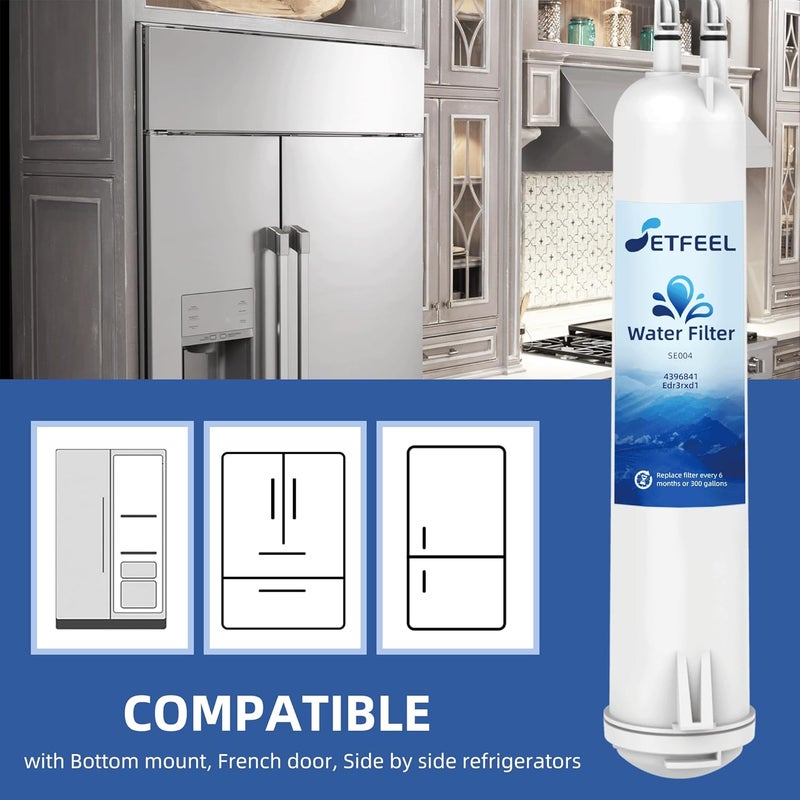 SETFEEL Edr3rxd1 4396841 Water Filter Replacement For Everydrop Filter 3, Compatible With Whirlpool Ice and Water Fridge Filter 3, whr3rxd1, kad3rxd1, 9083, 9030, 460-9083, 3 Pack - Image 5